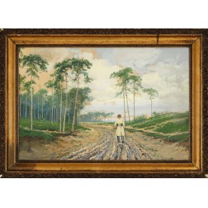 Zygmunt WIERCIAK (1881–1950), A Krakowiak on a Country Road (1942)