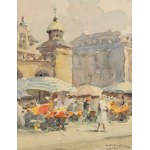 Henryk SAJDAK (1905–1995), Flower Sellers in Kraków's Main Square