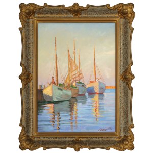 Stanisław ŻURAWSKI (1889–1976), Fishing Boats in Władysławowo