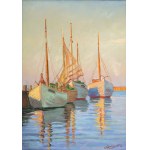 Stanisław ŻURAWSKI (1889–1976), "Fishing Boats in Władysławowo"