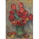Stanisław DĄBROWSKI (1882–1973), Still Life with a Bouquet of Tulips