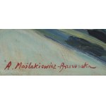 Anna MAŚLAKIEWICZ-BRZOZOWSKA (1912–1986), „Blumen auf der Fensterbank“