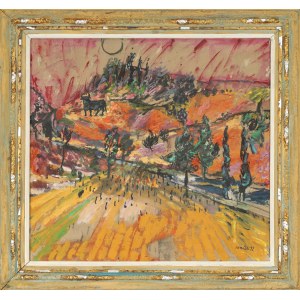 Juliusz JONIAK (1925–2021), „Španělská krajina s býkem“ (1992)