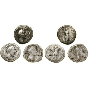 Empire romain, lot de 3 deniers, Rome