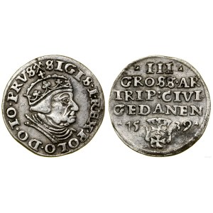 Poland, trojak, 1539, Gdańsk