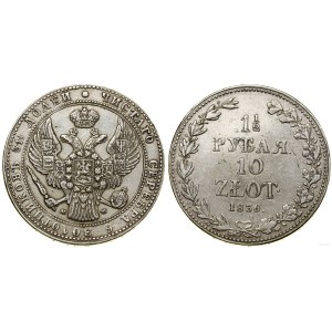 Polska, 1 1/2 rubla = 10 złotych, 1836 MW, Warszawa