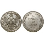 Poland, 1 1/2 rubles = 10 zlotych, 1836 MW, Warsaw