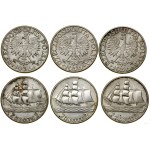 Poland, set: 3 x 2 zlote, 1936, Warsaw