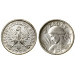 Poland, 1 zloty, 1924, Paris
