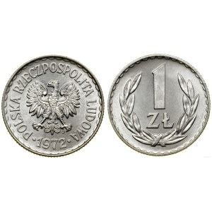 Poland, 1 zloty, 1972, Warsaw