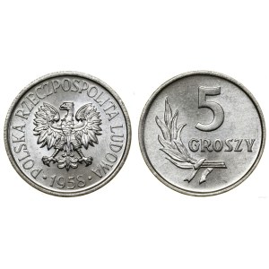 Poľsko, 5 grošov, 1958, Varšava