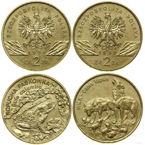 Poľsko, sada 2 x 2 złoty, Varšava