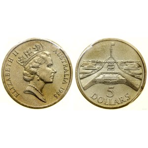 Australie, 5 dollars, 1988, Canberra
