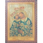 Print on a Wooden Base, Our Lady of Kalwaria, Souvenir from Kalwaria