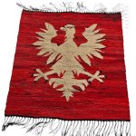 Patriotic Kilim Featuring an Image of the Polish Eagle Without a Crown, Eagle