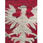 Patriotic Kilim Featuring an Image of the Polish Eagle Without a Crown, Eagle