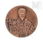Jerzy Popiełuszko Commemorative Medal: “Overcome Evil with Good,” 1984, “God and Fatherland”