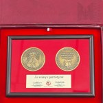IIIRP - Commemorative Medals in a Frame in a Box, For Faith and Patriotism, Association of Piłsudski Supporters of the Republic of Poland, 100 Years of the Independent Republic of Poland, We Will Not Surrender the Land of Our Ancestors, Ossów, Vilnius, Se