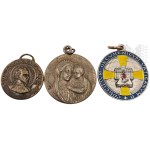 Set of 3 Religious Medals: Pius XI, Saint Andrew Bobola, John XXIII, Vatican
