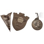 France/Germany - Set of Three Badges, Esalat Aviation Badge (?), 800th Anniversary of the City of Helbra, Nostradamus Medal
