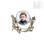 Decorative Pendant with a Photo of a Boy