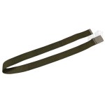 Olive-Green Webbing Belt with a Sturdy Metal Buckle