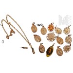 Religious Medallion Set, Scapular, Necklace