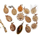 Religious Medallion Set, Scapular, Necklace
