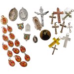 Large Set of Religious Medals and Crosses: John Paul II, Saint Faustina, Saint Anthony, Our Lady of Licheń