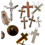 Large Set of Religious Medals and Crosses: John Paul II, Saint Faustina, Saint Anthony, Our Lady of Licheń