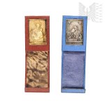 Two Medals in a Case, Saint Anthony, First Holy Communion Souvenir
