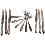 Germany - Rostfrei Solinegen OKA 90 Plated Cutlery Set, 6-Piece Set of Knives and Forks, Stainless Steel Blades