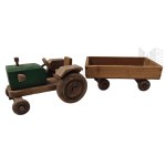PRL - Wooden Toy Tractor with Trailer