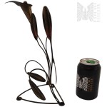 Metal Stand with a Flower, Kitchen Towel Holder (?) Metalwork
