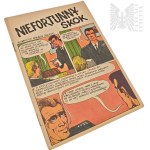 PRL/IIIRP - Set of 8 Comics, Captain Żbik (“Risk” Part 3, “Death Somersault” Part 4, “Risk” Part 1, “The Whale with a Periscope” Part 1, “Risk” Part 2, “Crystal Shards”), Comic Book: “Helicopter Pilot: An Unfortunate Jump”