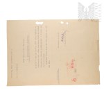 Second Polish Republic - Copy of the Order for the Transfer of Włodzimierz Downar.