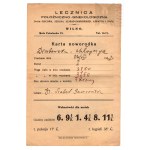 IIRP - Patient Record of the Department of Pediatric Diseases at Stefan Batory University in Vilnius, Infant Weight Gain Curve, Vilnius 1937, Obstetrics and Gynecology Clinic, Newborn Record