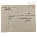 Second Polish Republic — Letter from the Department of Aeronautics of the Ministry of Military Affairs to the Head of the Quartermaster Department of the Ministry of Military Affairs.