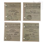 The Second Polish Republic - Set of Payment Confirmations Made by Jerzy Downar.