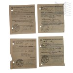 The Second Polish Republic - Set of Payment Receipts Issued to Jerzy Downar.