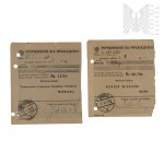 The Second Polish Republic - Set of Payment Receipts Issued to Jerzy Downar.