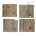The Second Polish Republic - Set of Payment Receipts Issued to Jerzy Downar.