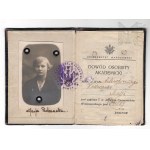 IIRP - Academic ID Card, University of Warsaw (UW), Warsaw 1920–25