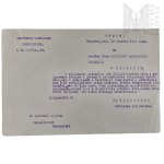 Second Polish Republic - 2 Copies of a Secret Letter from the Garrison Command in Krzemieniec to the Commander of the 2nd Military Police Squadron.