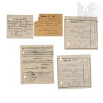 Second Polish Republic - Set of Accounting Documents (Payment Receipts) by Włodzimierz Downar.