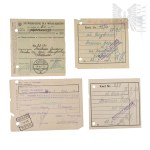 Second Polish Republic - Set of Accounting Documents (Payment Receipts) by Włodzimierz Downar.