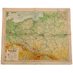 PRL - Physical and Administrative Map of Poland, State Cartographic Publishing Enterprise, Warsaw 1967