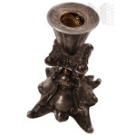 Plated Ornate Floor Candlestick, Plater Prima Solvalpi (?)