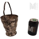 India - Plated Bucket/Cup with Handle, Decorated with a Floral Motif, MET HLS India Plated