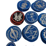 PRL/LWP - Set of Specialist Patches, Army and Air Force, Armaments Service, Communications, Driver, Cultural and Educational Services Specialist, Quartermaster Service, Meteorological Service, Shipboard Gunner, Medical Services Specialist, Artillery